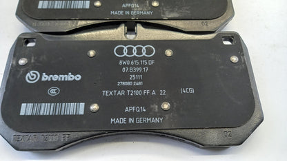 Original AUDI A4 Avant A5 A6 Allroad A7 A8 RS5 Bremsbeläge Vorne 8W0698151BF