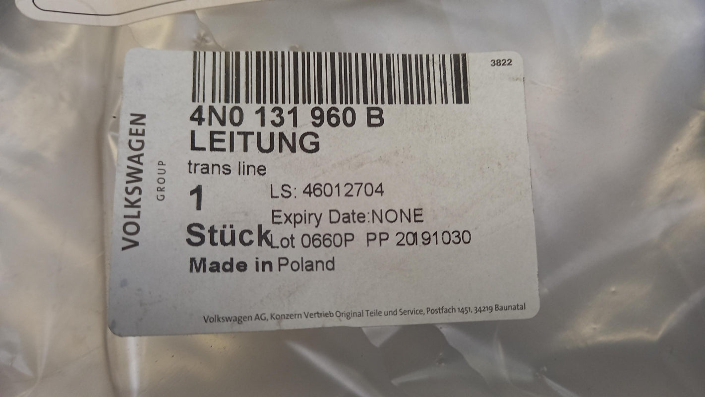 Original OE Volkswagen Kraftstoffleitung 4N0131960B