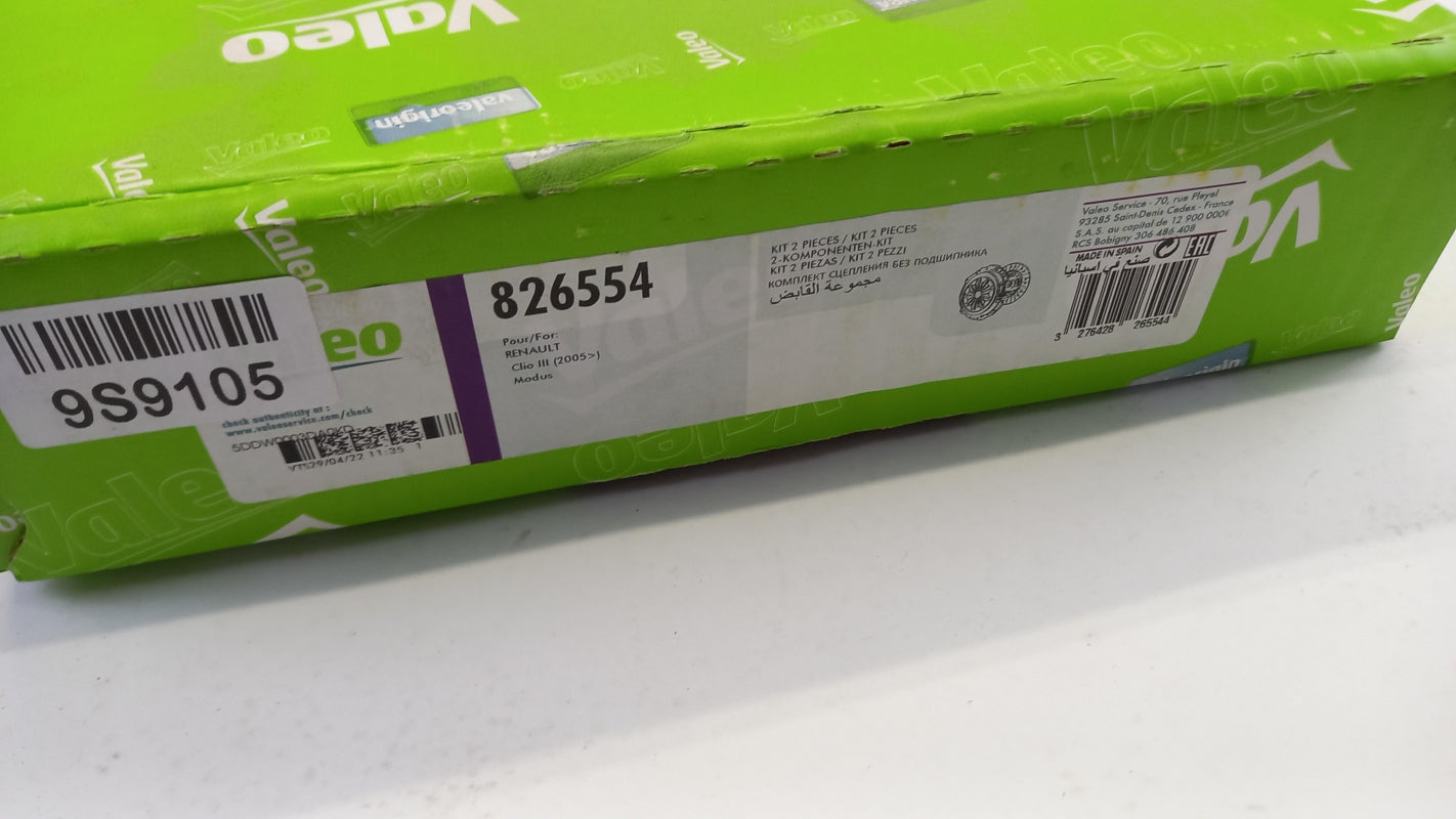 VALEO Kupplungssatz für RENAULT Clio III DACIA Logan Sandero II 1.2 826554
