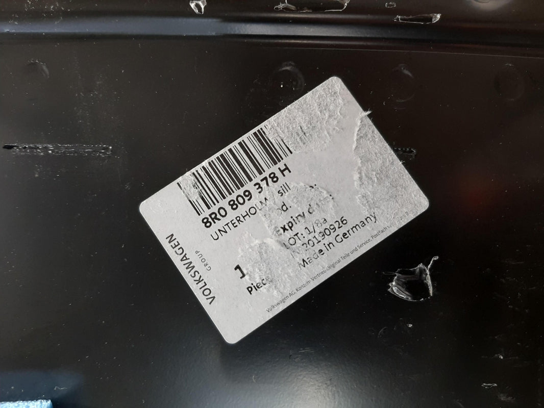 Original AUDI Q5 8R 2009-2017 Schweller Unterholm rechts 8R0809378H