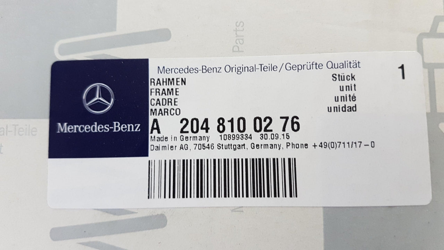 Original MERCEDES-BENZ C-klasse W204 Außenspiegelgehäuse rechts A2048100276