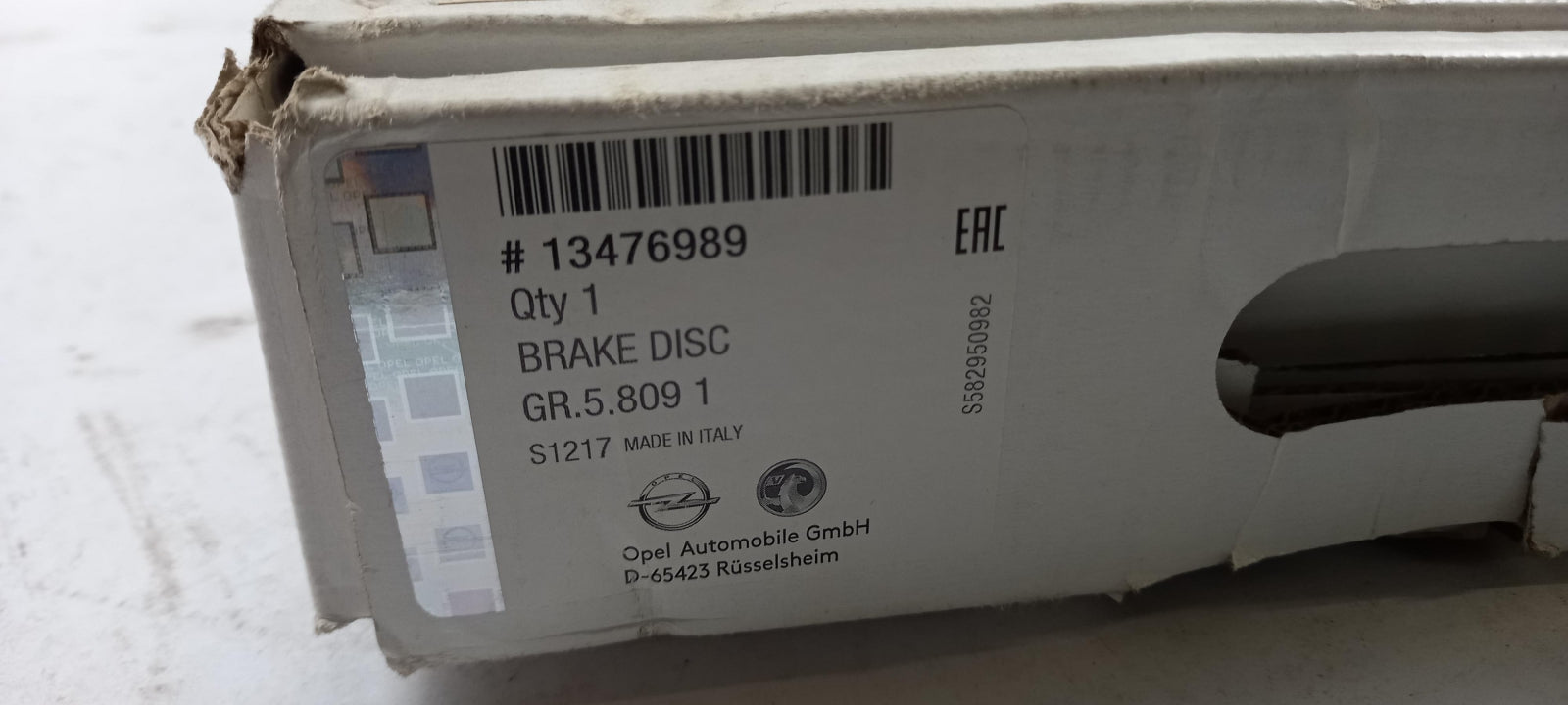 Original OE OPEL Bremsscheibe (1 Stück) 13476989