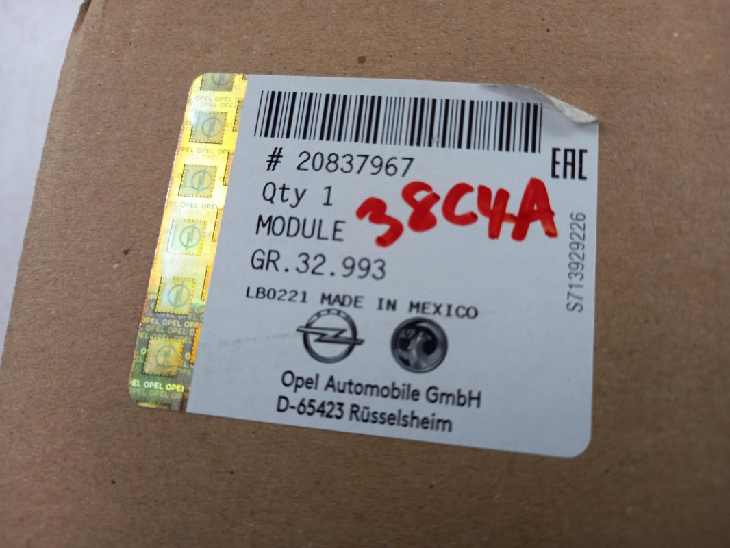 Original OPEL InsigniaA CADILLAC SRX Steuergerät Heckklappe Steuermodul 20837967