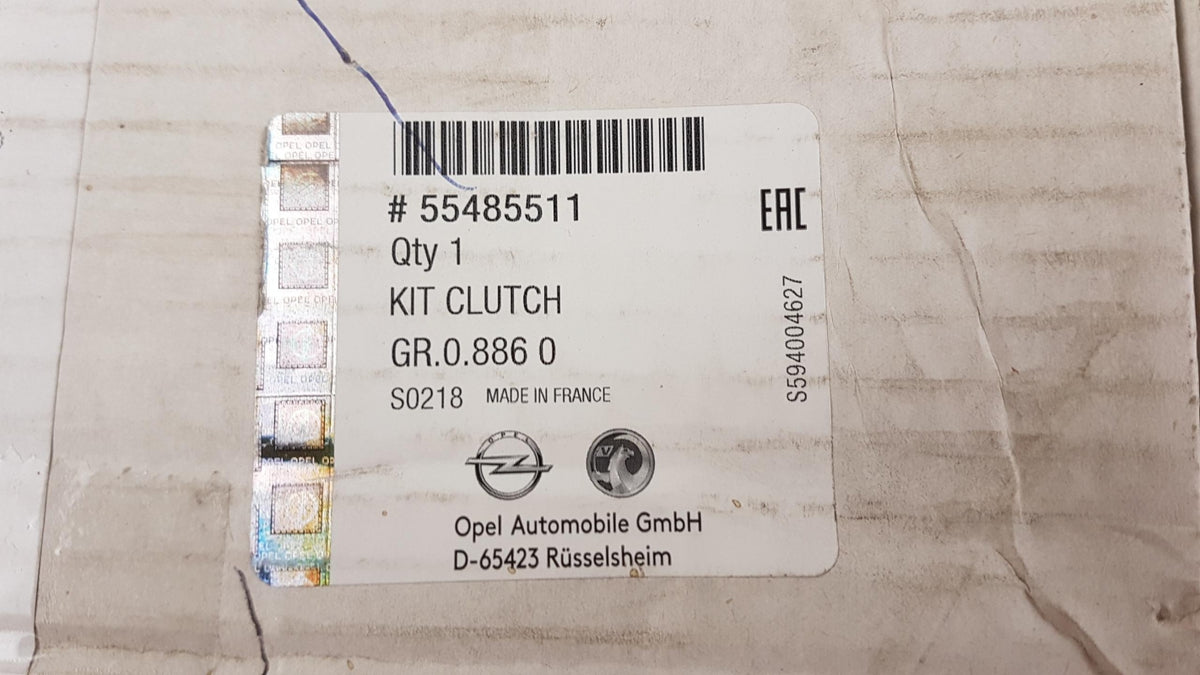 Original OPEL Astra-K Zafira-C 1.6 CDTi M40 Kupplungssatz 55485511