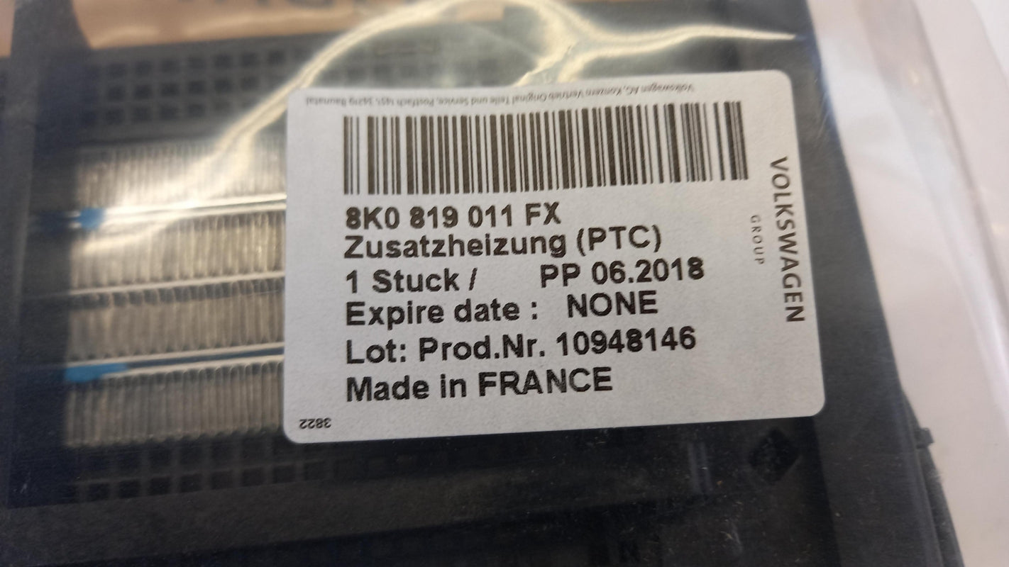 Original AUDI A4 (8K) A5 (8T) Zuheizer Sitzheizung 8K0819011FX