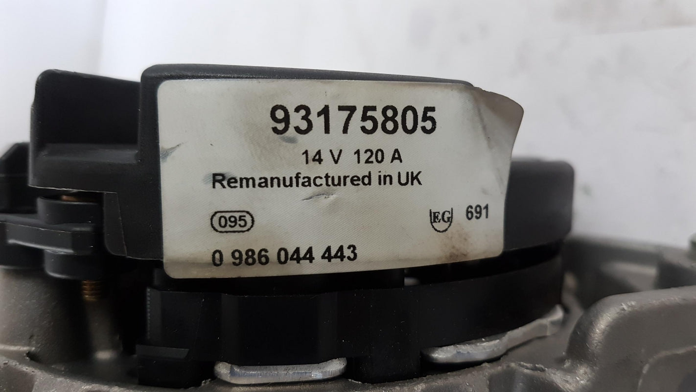 Original OPEL Astra-G Zafira-A Lichtmaschine Generator 12V 120A 93175805