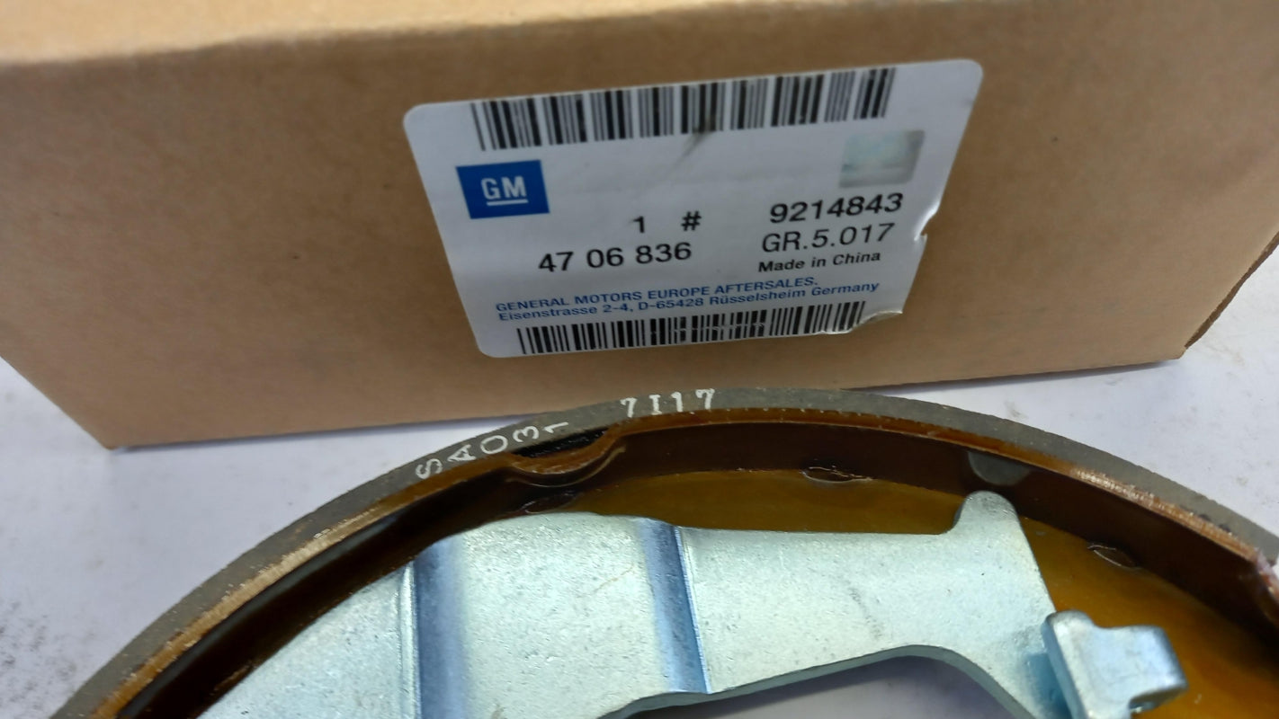 Original OPEL Aglia-A Bremsbackensatz hinten 9214843