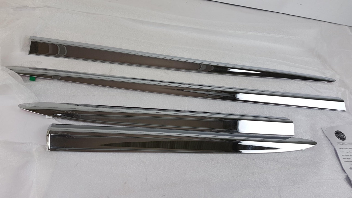 Original FIAT 500X Seitenzierleistensatz (4 Stück) X-Tra Paket Chrom 50927456