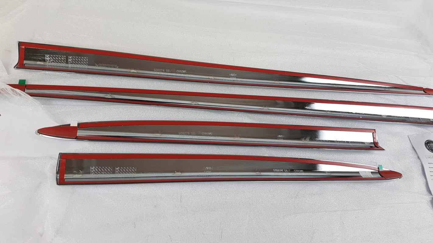 Original FIAT 500X Seitenzierleistensatz (4 Stück) X-Tra Paket Chrom 50927456