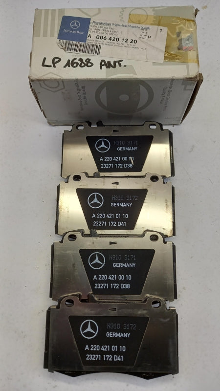 Original MERCEDES-BENZ C215 W220 Bremsbeläge Satz Vorne A0064201220
