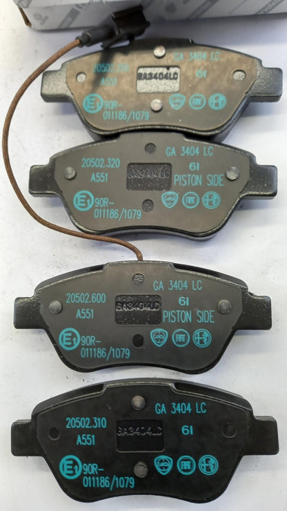 Original FIAT Punto 199 500 312 1.4 Bremsbeläge Vorne 71754802