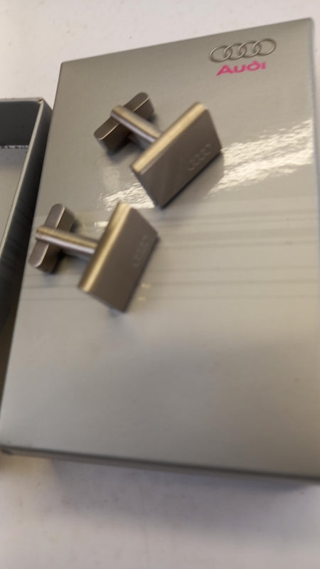 Original AUDI Collection Manschettenknöpfe Edelstahl silber 3290801000