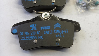Original PEUGEOT 308 (T7) RCZ CITROEN C4 (B7) DS4 Bremsbeläge Hinten 1608681680