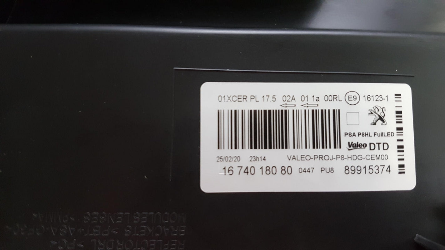 Original PEUGEOT 5008 II 3008 II Hauptscheinwerfer Vorne Rechts 1674018080