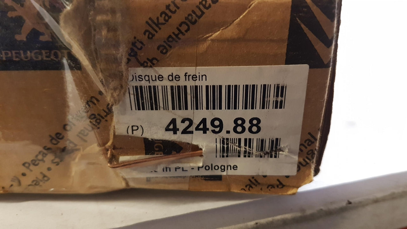 Original PEUGEOT 407 508 CITROEN C5 (X7) C6 Bremsscheibe (1 stück) vorne 424988