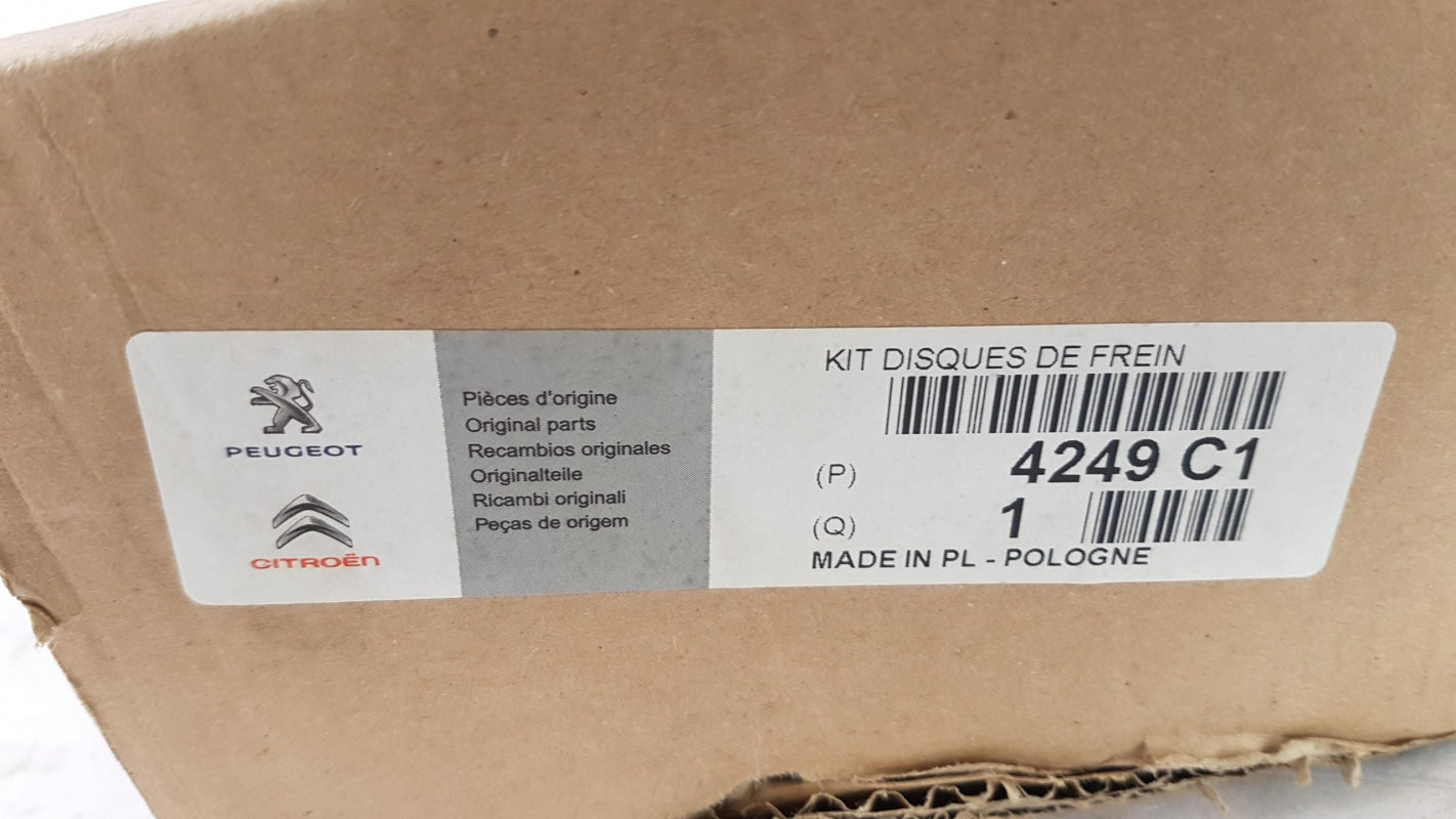 Original PEUGEOT 407 508 607 CITROEN RCZ C5 Bremsscheiben Satz 2st hinten 4249C1