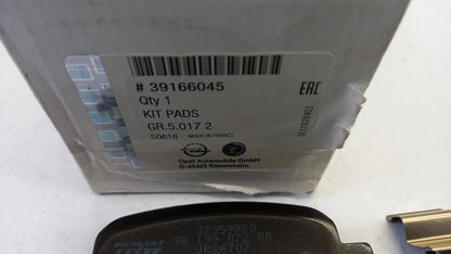 Original OPEL Combo E Bremsbeläge hinten 39166045