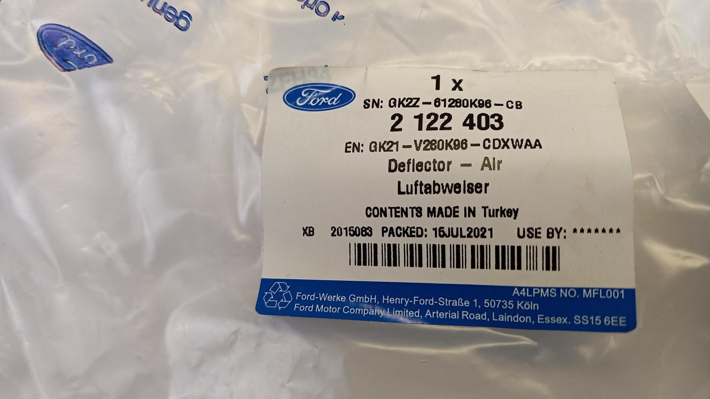 Original FORD Tourneo Custom Kotflügel Zierleiste hinten rechts 2122403