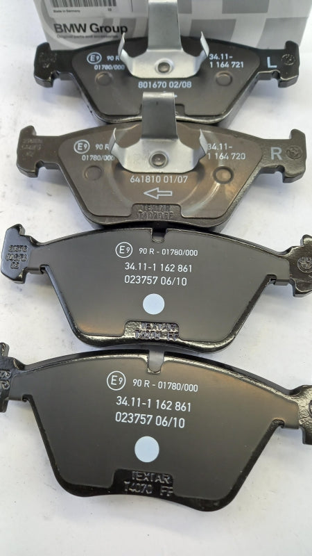 Original BMW 5' (E39) Bremsbeläge Bremsklötze asbestfrei vorne 34116761277