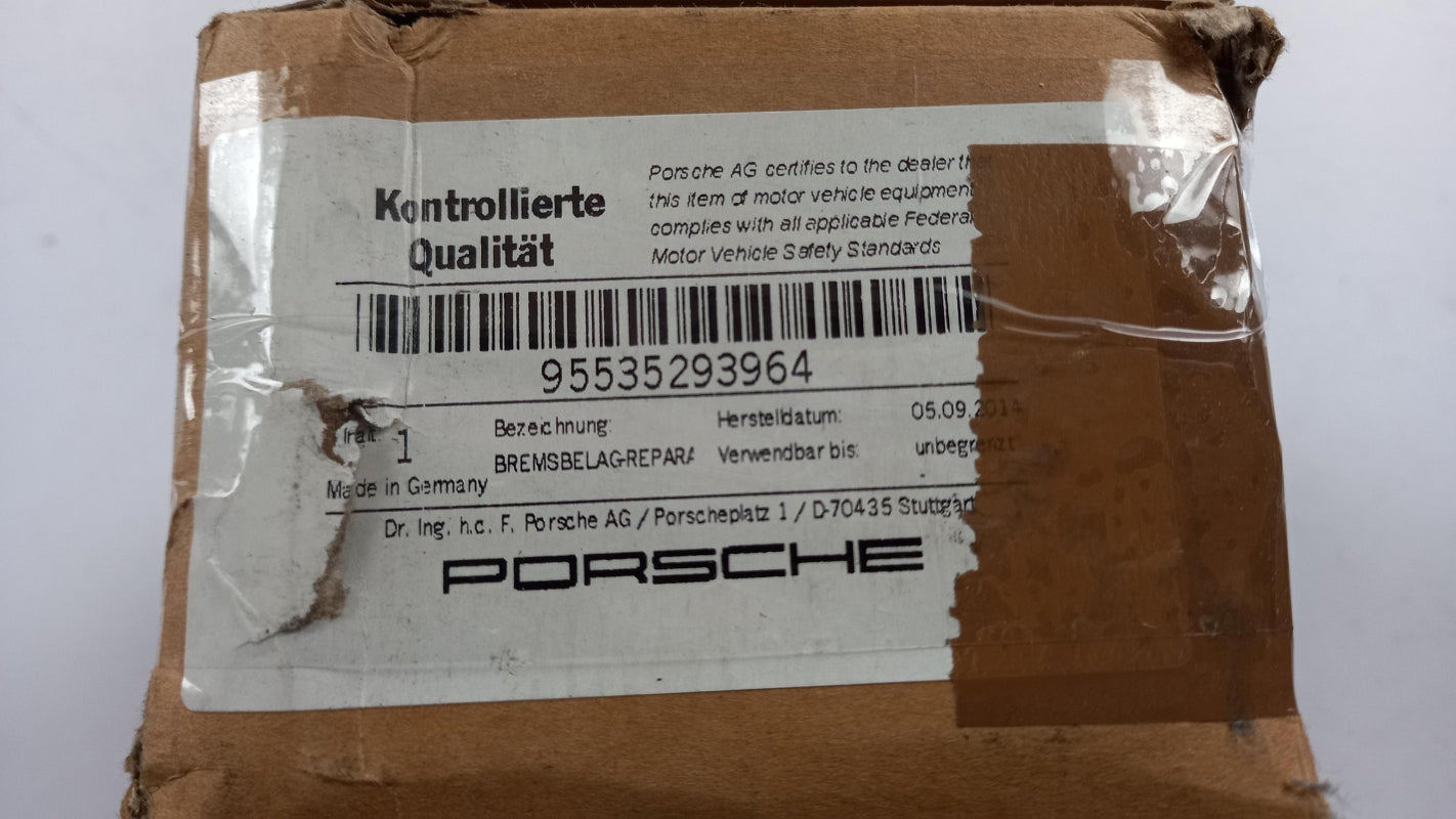 Original OE PORSCHE Bremsbeläge 95535293964