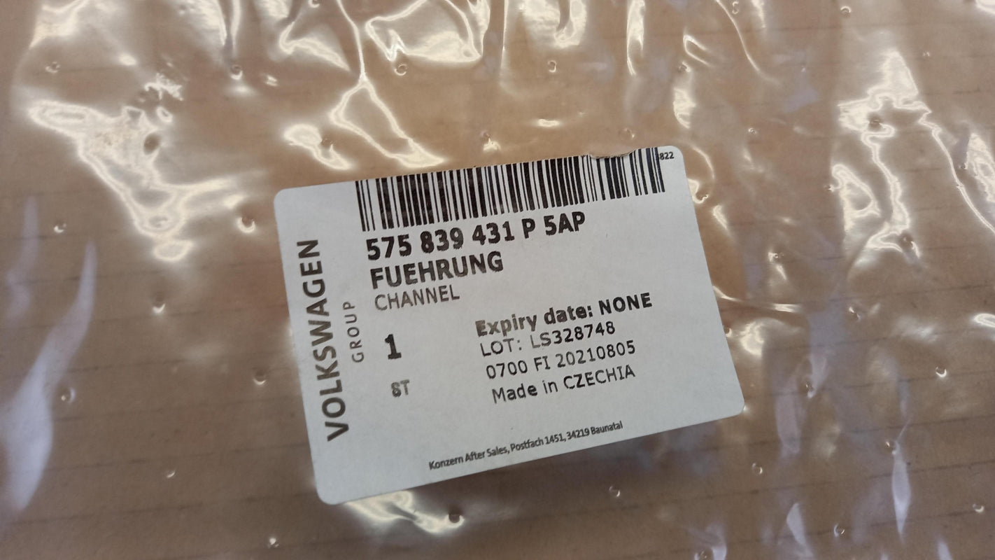 Original OE Volkswagen Türscheiben Dichtung 575839431P5AP