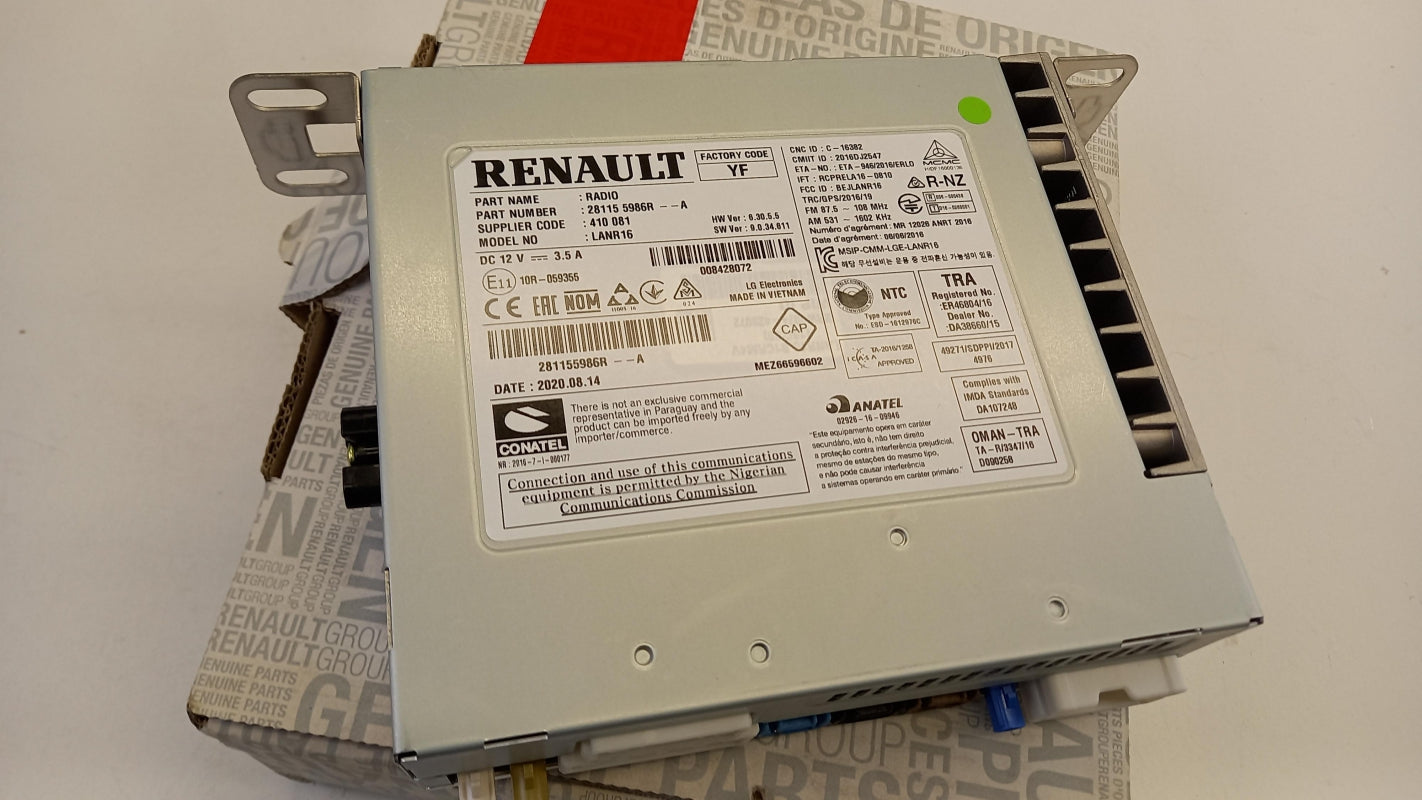Original OE RENAULT multimedia systems 281155986R 