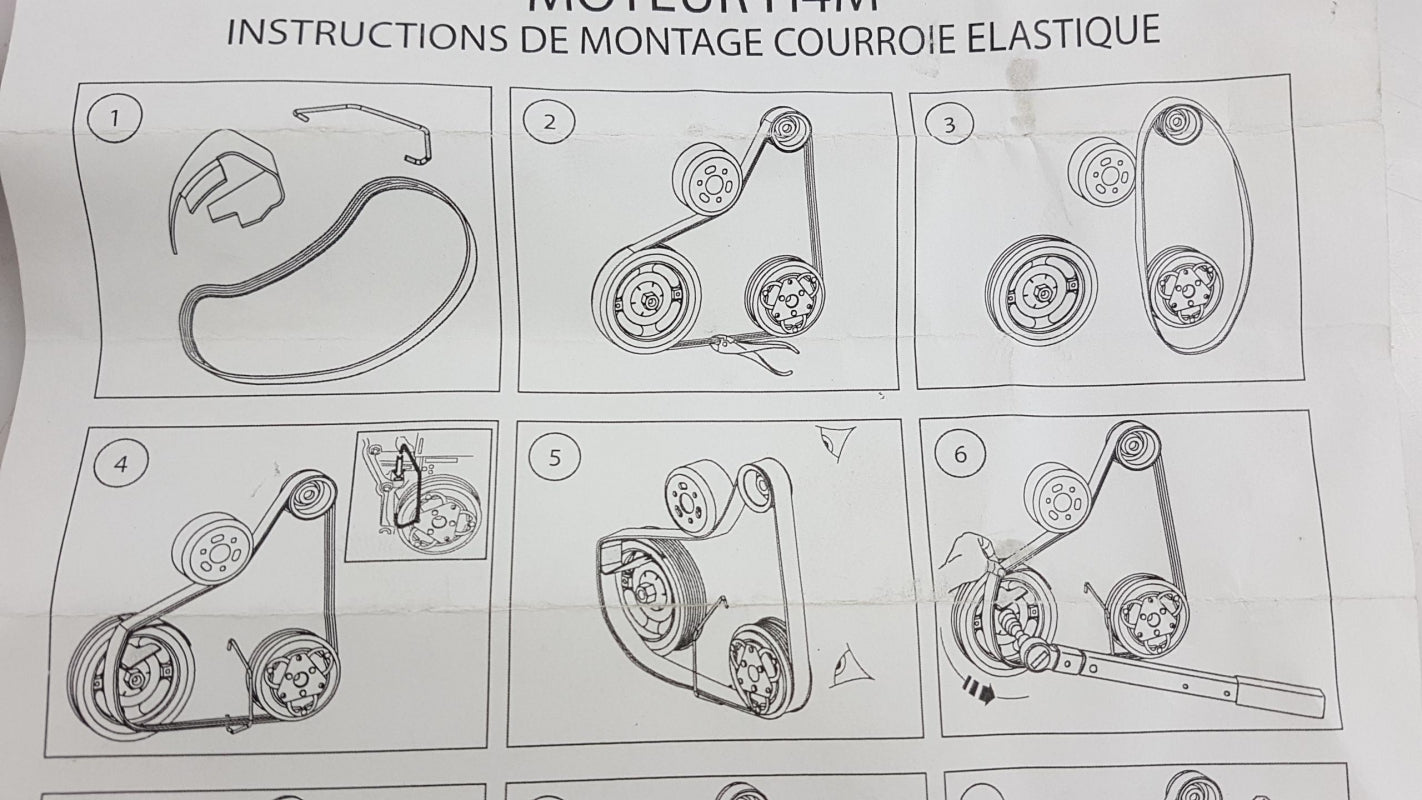 Original RENAULT Duster Clio Captur Megane 1.6i Keilrippenriemensatz 117205500R