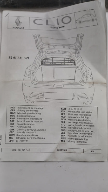 Original OE RENAULT Kofferraum Gitter 8201321369