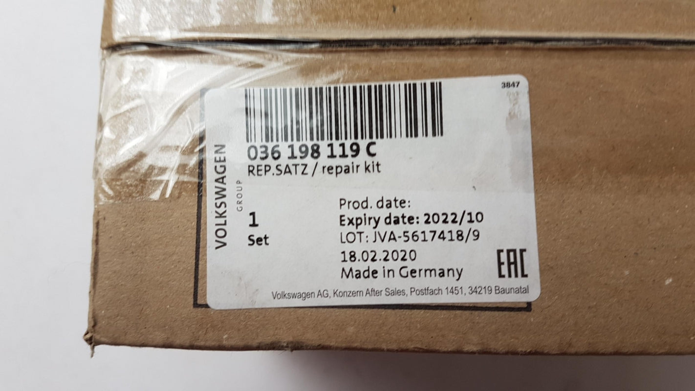 Original AUDI A2 VW Golf Caddy SKODA Fabia 1.4 / 1.6 Zahnriemensatz 036198119C