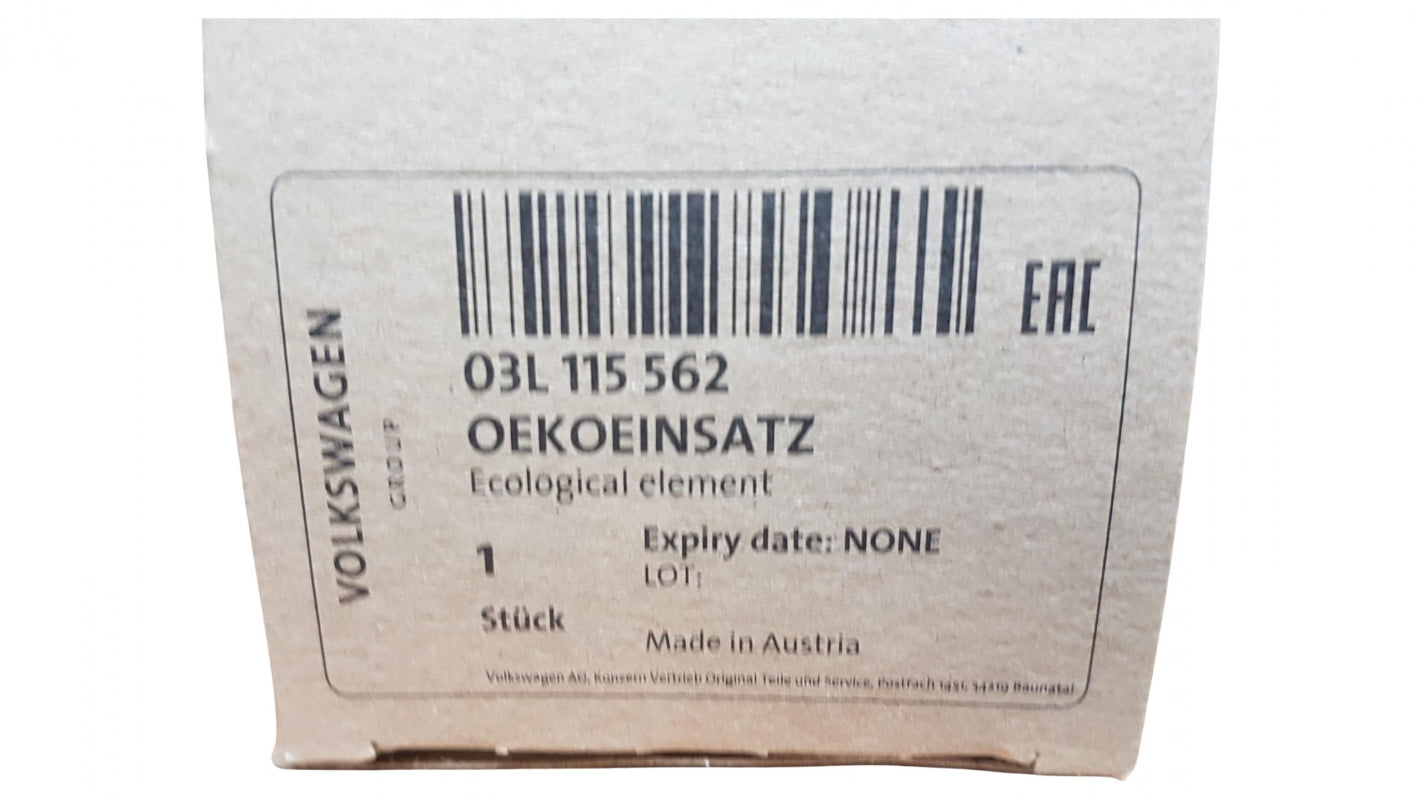 Original AUDI A4 (8K) Q3 Q5 VW Caddy (2K) Golf VI Ölfilter 1.6/2.0 TDI 03L115562