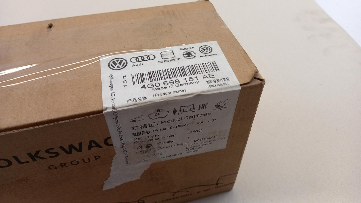 Original AUDI RS6 (2013-2018) Bremsbeläge Satz Vorne 4G0698151AE