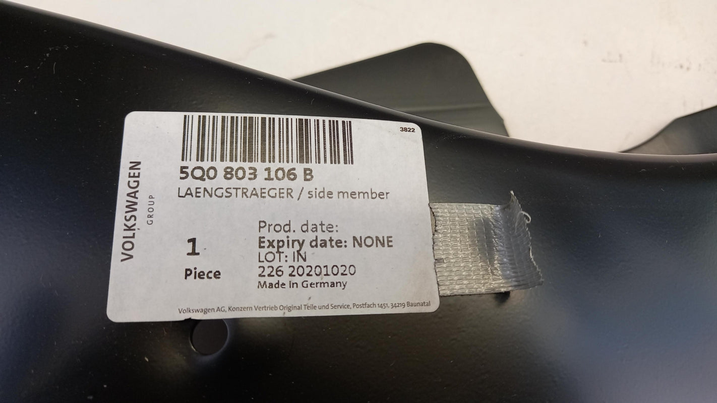 Original OE Volkswagen Längsholm 5Q0803106B