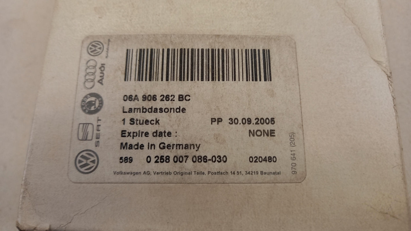 Original OE Volkswagen Lambdasonde 06A906262BC