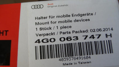 Original AUDI A4 A5 A6 A7 Q5 Q7 RS4 RS6 RS7 Halter für DVD-Player 9" 4G0063747H