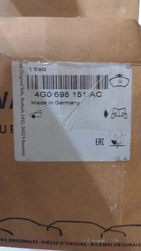 Original AUDI RS6 (4G) RS7 (4G8) Bremsbeläge Vorne 4G0698151AC