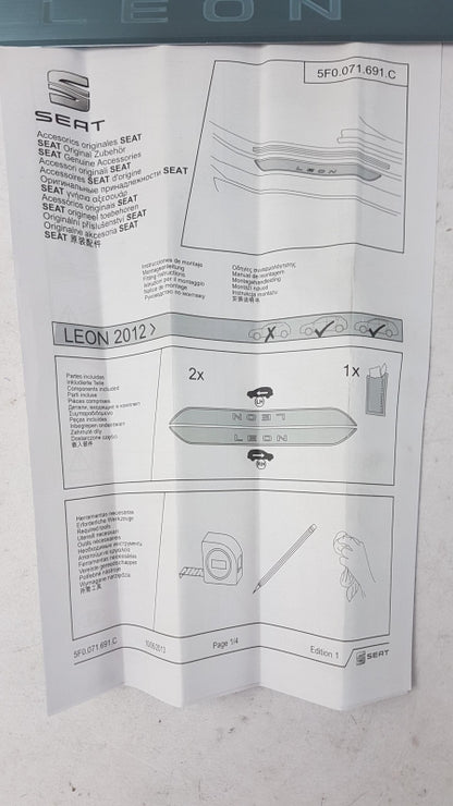 Original OE Volkswagen Einstiegsleisten Satz 5F0071691C