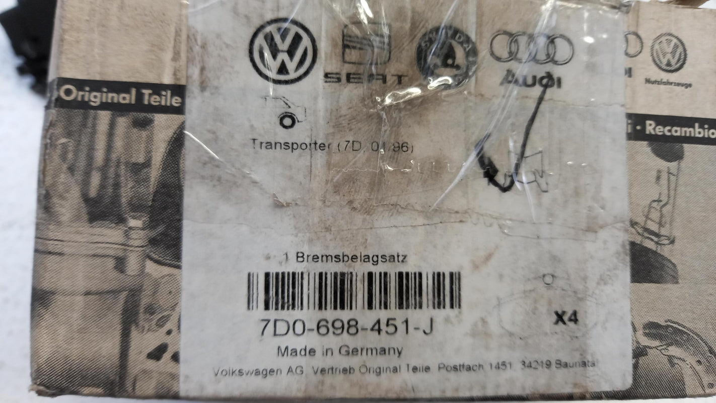 Original VW Transporter '97-'04 Bremsbelag-Satz hinten 7D0698451J