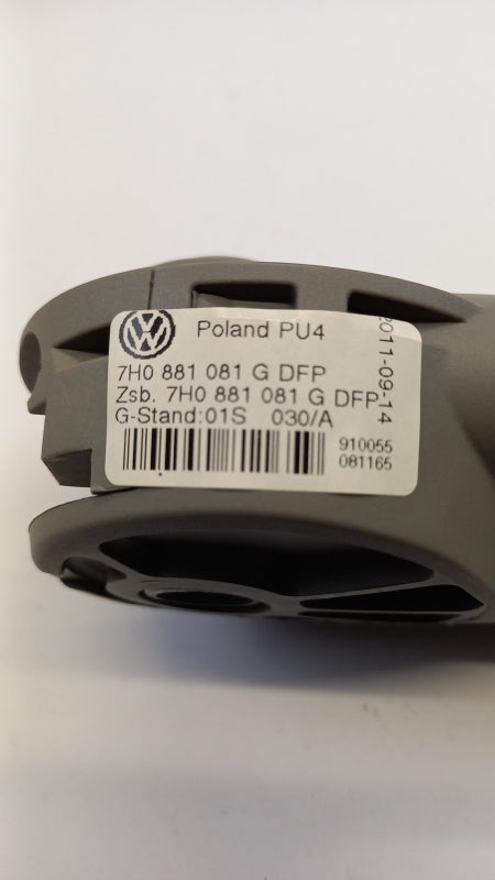 Original VW Transporter 10-15 Armlehne Vorne Links Klassisch Grau 7H0881081GDFP