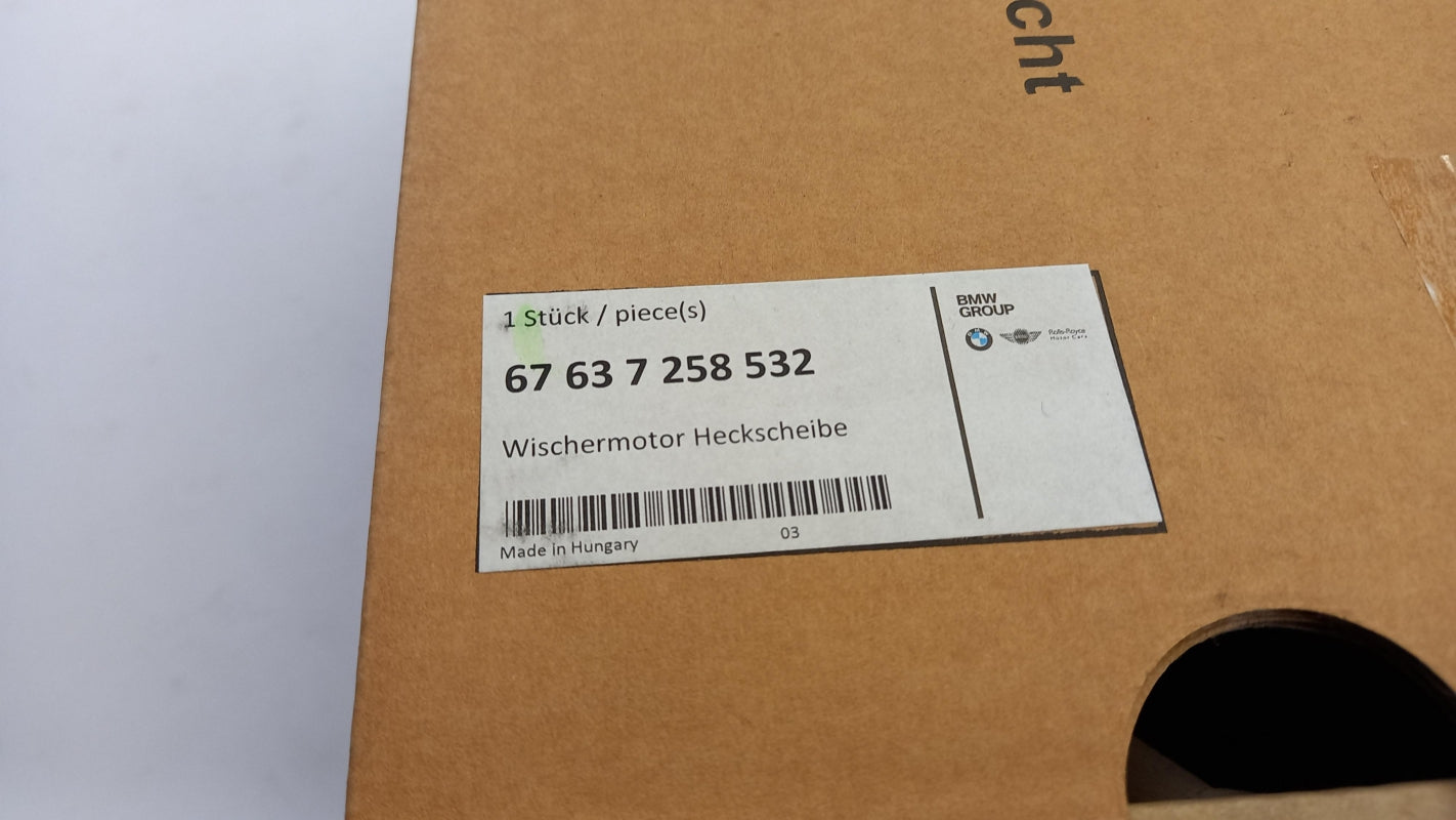 Original OE BMW Wischermotor 67637258532
