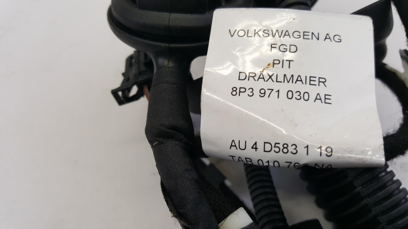 Original AUDI A3 8P RHD Tür Kabelbaum vorne rechts 8P3971030AE