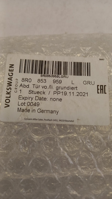 Original OE Volkswagen Tür Zierleiste 8R0853959LGRU