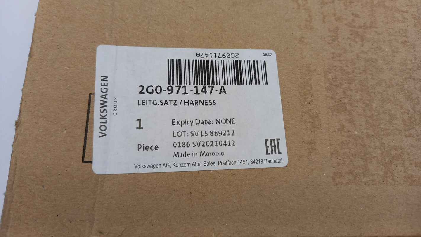 Original OE Volkswagen Kabelbaum 2G0971147A