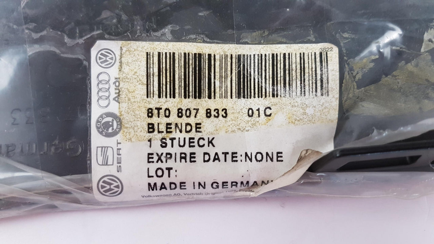 Original AUDI A5 (8T) 2008-2011 Heckstoßstange Blende Schwarz 8T080783301C