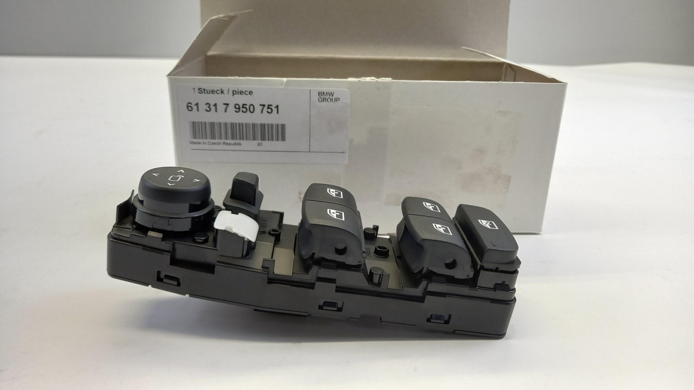 Original OE BMW window regulator & mirror combination switch 61317950751 