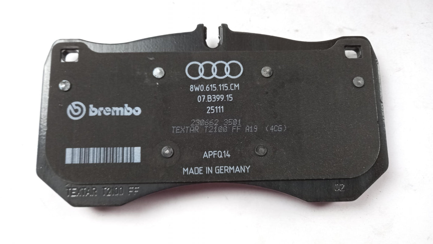Original AUDI A6 V (2019-) A7 II (2019-) Bremsbeläge Satz Vorne 8W0698151AP