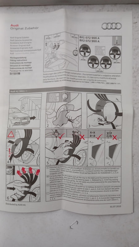 Original OE Volkswagen Zierleiste 8X1072900A