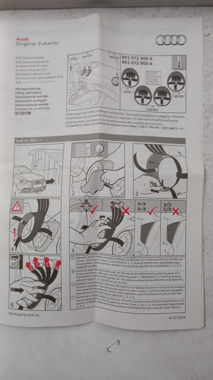 Original OE Volkswagen Zierleiste 8X1072900A