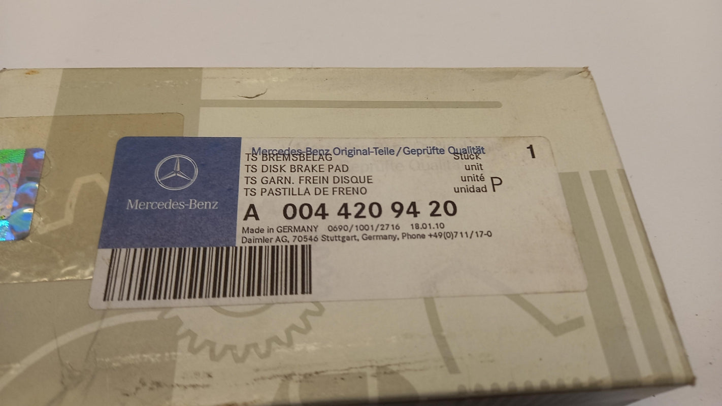 Original MERCEDES-BENZ W220 C215 Bremsbelagsatz Bremsbeläge hinten A0044209420