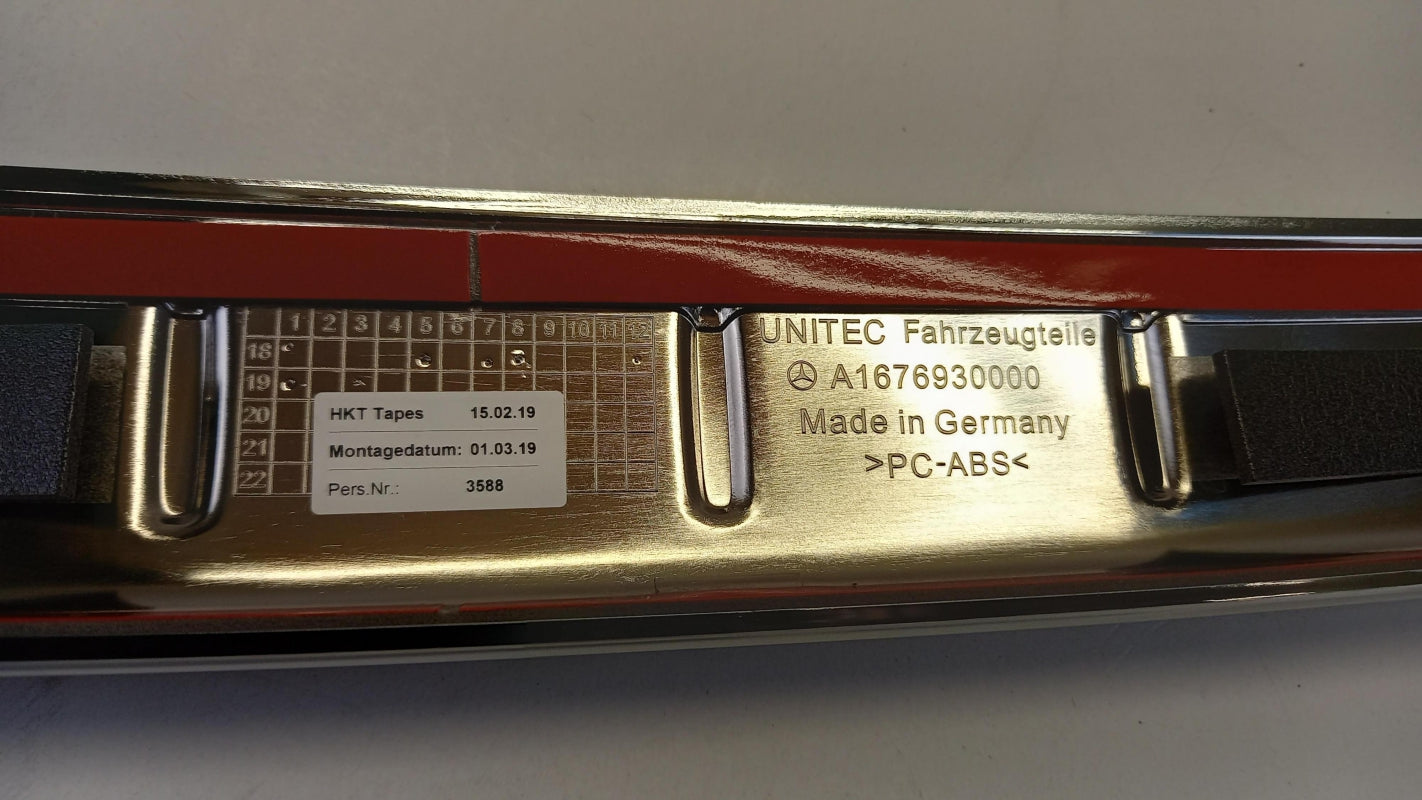 Original MERCEDES-BENZ GLE W167 Stoßstangen Zierleiste hinten A1676930000