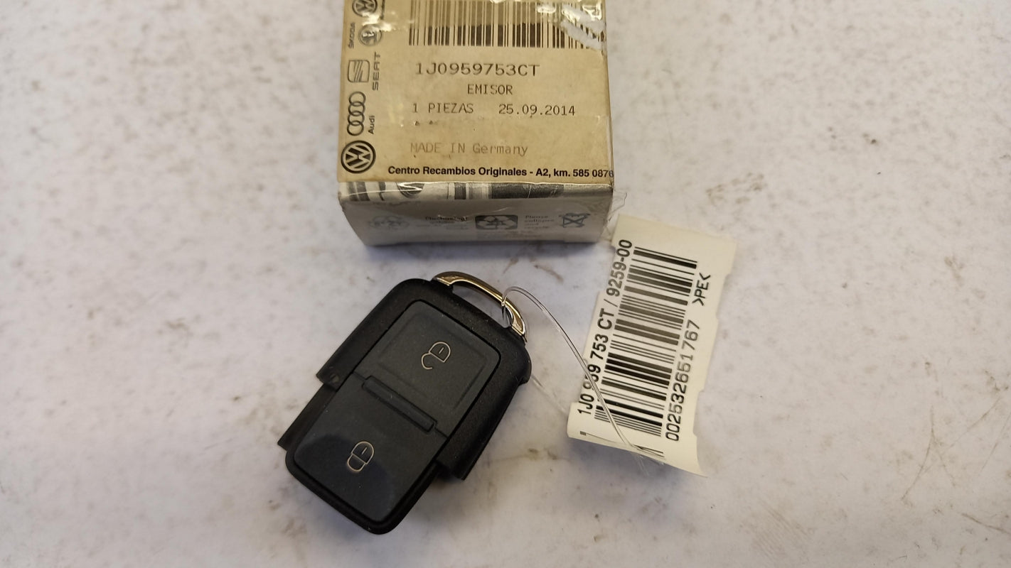 Original VW Golf V Polo T5 SKODA Octavia Funkfernbedienung 2-Tasten 1J0959753CT